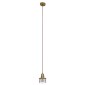 GloboStar® MANHATTAN 01455 Μοντέρνο Κρεμαστό Φωτιστικό Καμπάνα Μονόφωτο 1 x E27 IP20 Μπρούτζινο Μέταλλο - Μ11 x Π11 x Υ14cm