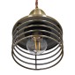 GloboStar® MANHATTAN 01455 Μοντέρνο Κρεμαστό Φωτιστικό Καμπάνα Μονόφωτο 1 x E27 IP20 Μπρούτζινο Μέταλλο - Μ11 x Π11 x Υ14cm