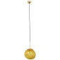 GloboStar® DIXAR 01462 Μοντέρνο Κρεμαστό Φωτιστικό Μπάλα Μονόφωτο 1 x E27 IP20 Χρυσό Γυαλί - Μ28 x Π28 x Υ40cm