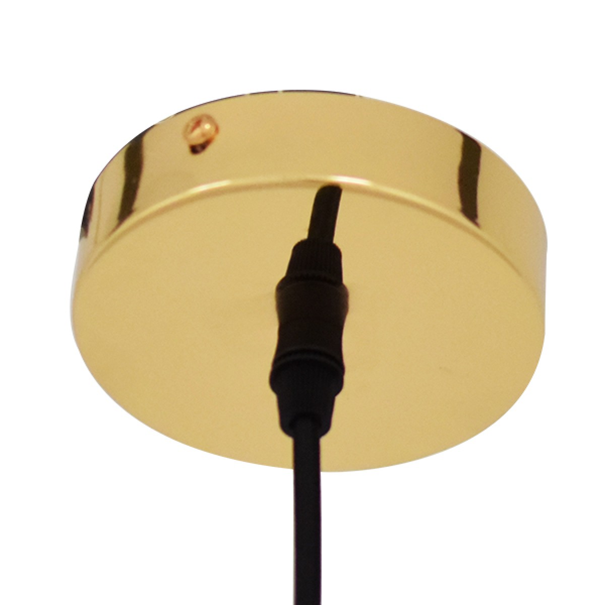 GloboStar® DIXAR 01462 Μοντέρνο Κρεμαστό Φωτιστικό Μπάλα Μονόφωτο 1 x E27 IP20 Χρυσό Γυαλί - Μ28 x Π28 x Υ40cm