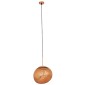GloboStar® DIXAR 01465 Μοντέρνο Κρεμαστό Φωτιστικό Μπάλα Μονόφωτο 1 x E27 IP20 Χάλκινο Γυαλί - Μ36 x Π36 x Υ45cm
