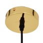GloboStar® DIXAR 01466 Μοντέρνο Κρεμαστό Φωτιστικό Μπάλα Μονόφωτο 1 x E27 IP20 Χρυσό Γυαλί - Μ36 x Π36 x Υ45cm
