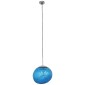 GloboStar® DIXAR 01467 Μοντέρνο Κρεμαστό Φωτιστικό Μπάλα Μονόφωτο 1 x E27 IP20 Μπλε Γυαλί - Μ36 x Π36 x Υ45cm