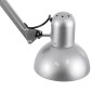 GloboStar® AUDREY 01469 Vintage Επιδαπέδιο Φωτιστικό Μονόφωτο 1 x E27 IP20 Ασημί Μέταλλο - Μ15 x Π15 x Υ190cm