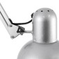 GloboStar® AUDREY 01469 Vintage Επιδαπέδιο Φωτιστικό Μονόφωτο 1 x E27 IP20 Ασημί Μέταλλο - Μ15 x Π15 x Υ190cm