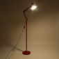 GloboStar® AUDREY 01470 Vintage Επιδαπέδιο Φωτιστικό Μονόφωτο 1 x E27 IP20 Κόκκινο Μέταλλο - Μ15 x Π15 x Υ190cm