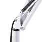 GloboStar® AUDREY 01471 Vintage Επιδαπέδιο Φωτιστικό Μονόφωτο 1 x E27 IP20 Λευκό Μέταλλο - Μ15 x Π15 x Υ190cm