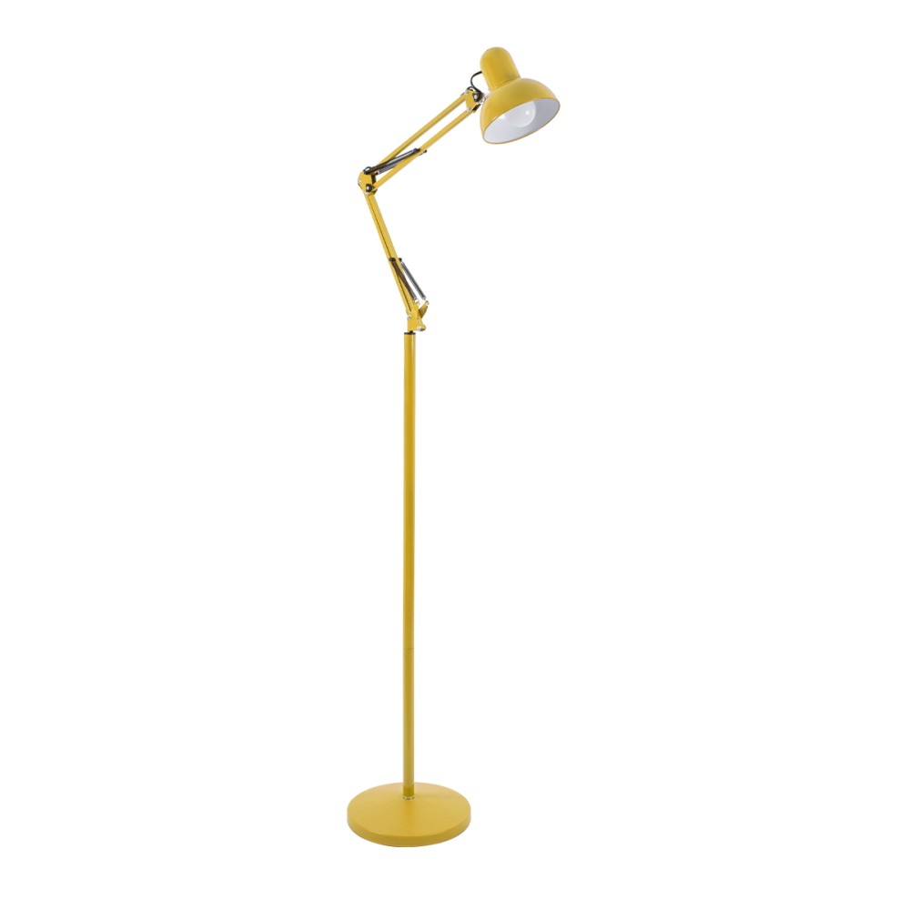 GLOBOSTAR® AUDREY 01472 Μοντέρνο Επιδαπέδιο Φωτιστικό με Ντουί 1 x E27 AC 220-240V IP20 - Κίτρινο - Μ15 x Π15 x Υ190cm