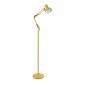 GloboStar® AUDREY 01472 Μοντέρνο Επιδαπέδιο Φωτιστικό Μονόφωτο 1 x E27 IP20 Κίτρινο Αλουμίνιο - Μ15 x Π15 x Υ190cm