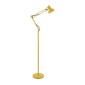 GloboStar® AUDREY 01472 Μοντέρνο Επιδαπέδιο Φωτιστικό Μονόφωτο 1 x E27 IP20 Κίτρινο Αλουμίνιο - Μ15 x Π15 x Υ190cm