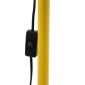GloboStar® AUDREY 01472 Μοντέρνο Επιδαπέδιο Φωτιστικό Μονόφωτο 1 x E27 IP20 Κίτρινο Αλουμίνιο - Μ15 x Π15 x Υ190cm