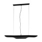 GloboStar® ESTERINA 01473 Μοντέρνο Κρεμαστό Φωτιστικό Ανάρτηση Δίφωτο 2 x E27 IP20 Μαύρο & Χρυσό Μέταλλο - Μ100 x Π10 x Y10cm