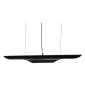 GloboStar® ESTERINA 01473 Μοντέρνο Κρεμαστό Φωτιστικό Ανάρτηση Δίφωτο 2 x E27 IP20 Μαύρο & Χρυσό Μέταλλο - Μ100 x Π10 x Y10cm
