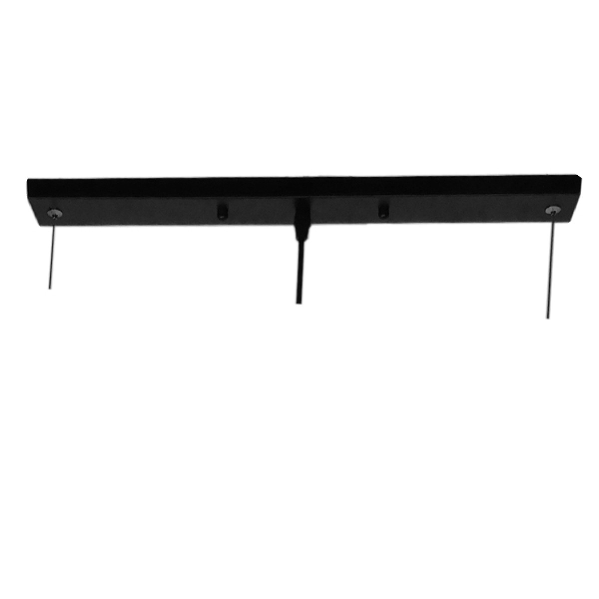 GloboStar® ESTERINA 01473 Μοντέρνο Κρεμαστό Φωτιστικό Ανάρτηση Δίφωτο 2 x E27 IP20 Μαύρο & Χρυσό Μέταλλο - Μ100 x Π10 x Y10cm