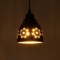 GloboStar® COOLIE 01479 Μοντέρνο Κρεμαστό Φωτιστικό Μονόφωτο Καμπάνα 1 x E27 IP20 Μαύρο & Χρυσό Μέταλλο - Μ12.5 x Π12.5 x Υ11.5cm