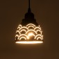 GloboStar® COOLIE 01482 Μοντέρνο Κρεμαστό Φωτιστικό Μονόφωτο Καμπάνα 1 x E27 IP20 Μαύρο & Ασημί Μέταλλο - Μ12.5 x Π12.5 x Υ11.5cm