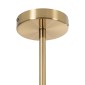 GloboStar® MILANO 01485 Μοντέρνο Φωτιστικό Οροφής Πλέγμα Πολύφωτο 12 x E27 IP20 Χρυσό Μέταλλο - Μ80 x Π80 x Υ80cm