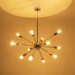 GloboStar® MILANO 01487 Μοντέρνο Φωτιστικό Οροφής Πλέγμα Πολύφωτο 12 x E27 IP20 Ασημί Μέταλλο - Μ80 x Π80 x Υ80cm