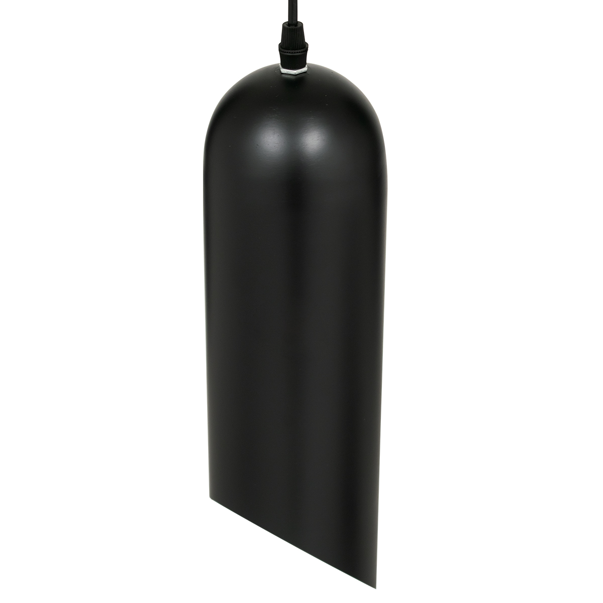 GloboStar® CARSON 01527 Μοντέρνο Κρεμαστό Φωτιστικό Ανάρτηση Μονόφωτο 1 x E27 IP20 Μαύρο & Χρυσό Μέταλλο - Μ10 x Π10 x Υ38cm