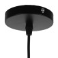 GloboStar® ACCADEMIA 01556 Μοντέρνο Κρεμαστό Φωτιστικό Καπέλο Μονόφωτο 1 x E27 IP20 Μαύρο Μέταλλο - Μ35 x Π35 x Υ25cm