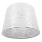GloboStar® ACCADEMIA 01557 Μοντέρνο Κρεμαστό Φωτιστικό Καπέλο Μονόφωτο 1 x E27 IP20 Λευκό Μέταλλο - Μ35 x Π35 x Υ25cm