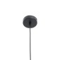 GloboStar® LILY 01558 Vintage Κρεμαστό Φωτιστικό Πλέγμα Μονόφωτο 1 x E27 IP20 Μαύρο Μέταλλο με Λευκό Ύφασμα - Μ43 x Π43 x Υ55cm