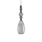 GloboStar® LILY 01561 Vintage Κρεμαστό Φωτιστικό Πλέγμα Μονόφωτο 1 x E27 IP20 Μαύρο Μέταλλο με Λευκό Ύφασμα - Μ90 x Π90 x Υ20cm