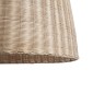 GloboStar® BAHAMAS 01570 Boho Κρεμαστό Φωτιστικό Καμπάνα Μονόφωτο 1 x E27 IP20 Μπεζ Ξύλο - Μ90 x Π90 x Y90cm