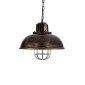 GloboStar® HARROW 01572 Vintage Κρεμαστό Φωτιστικό Kαμπάνα Μονόφωτο 1 x E27 IP20 Χάλκινο Μέταλλο - Μ33 x Π33 x Υ26cm