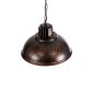 GloboStar® HARROW 01572 Vintage Κρεμαστό Φωτιστικό Kαμπάνα Μονόφωτο 1 x E27 IP20 Χάλκινο Μέταλλο - Μ33 x Π33 x Υ26cm