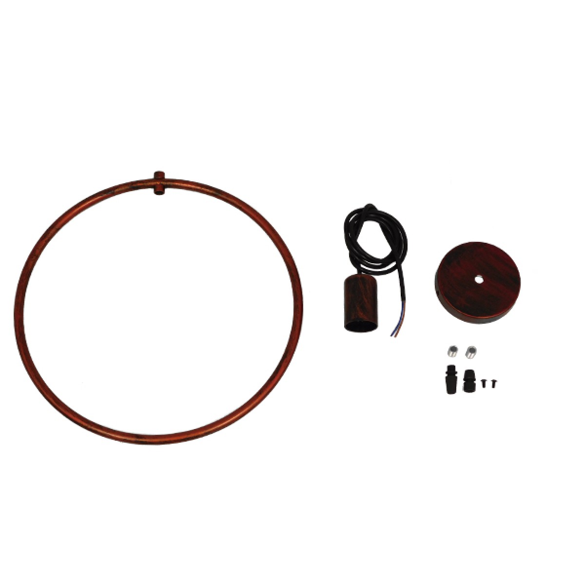 GloboStar® OMICRON 01579 Μοντέρνο Κρεμαστό Φωτιστικό Ανάρτηση Μονόφωτο 1 x E27 IP20 Χάλκινο Μέταλλο - Μ33 x Π4 x Υ33cm