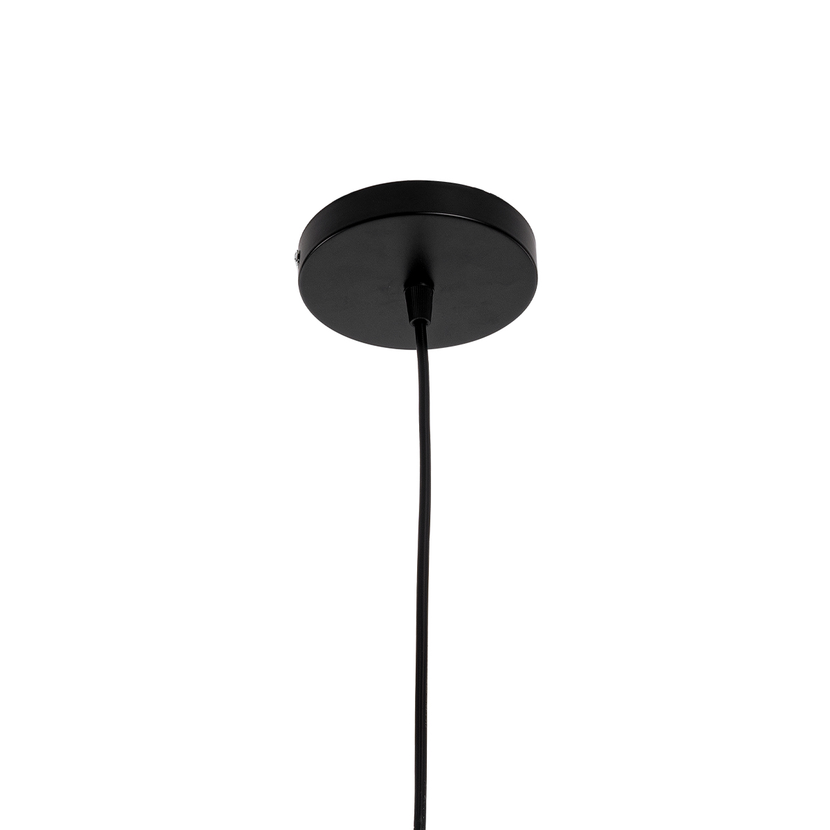 GloboStar® DELTA 01580 Μοντέρνο Κρεμαστό Φωτιστικό Ανάρτηση Μονόφωτο 1 x E27 IP20 Μαύρο Μέταλλο - Μ37 x Π4 x Υ33cm