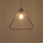 GloboStar® DELTA 01581 Μοντέρνο Κρεμαστό Φωτιστικό Ανάρτηση Μονόφωτο 1 x E27 IP20 Χάλκινο Μέταλλο - Μ37 x Π4 x Υ33cm