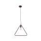 GloboStar® DELTA 01581 Μοντέρνο Κρεμαστό Φωτιστικό Ανάρτηση Μονόφωτο 1 x E27 IP20 Χάλκινο Μέταλλο - Μ37 x Π4 x Υ33cm