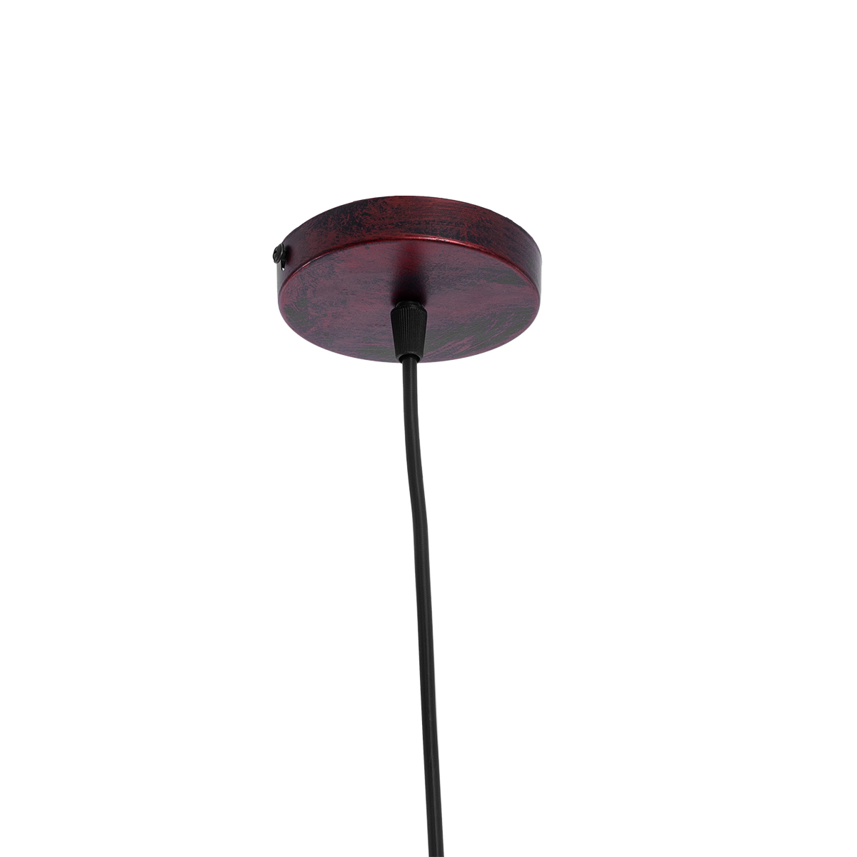 GloboStar® DELTA 01581 Μοντέρνο Κρεμαστό Φωτιστικό Ανάρτηση Μονόφωτο 1 x E27 IP20 Χάλκινο Μέταλλο - Μ37 x Π4 x Υ33cm