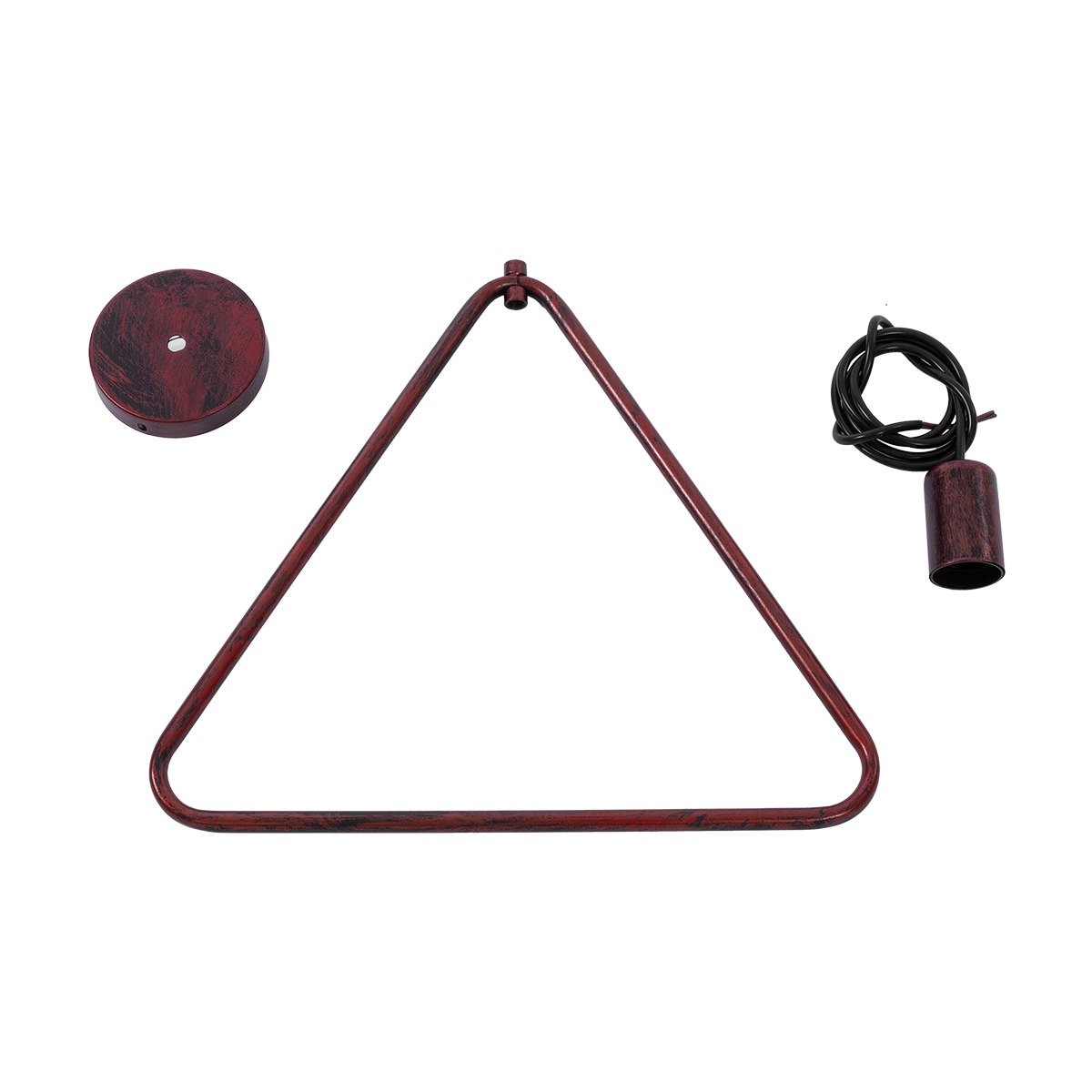 GloboStar® DELTA 01581 Μοντέρνο Κρεμαστό Φωτιστικό Ανάρτηση Μονόφωτο 1 x E27 IP20 Χάλκινο Μέταλλο - Μ37 x Π4 x Υ33cm