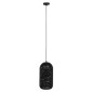 GloboStar® JANIS 01591 Μοντέρνο Κρεμαστό Φωτιστικό Καμπάνα Μονόφωτο 1 x E27 IP20 Μαύρο & Χρυσό Μέταλλο - Μ20 x Π20 x Υ41cm