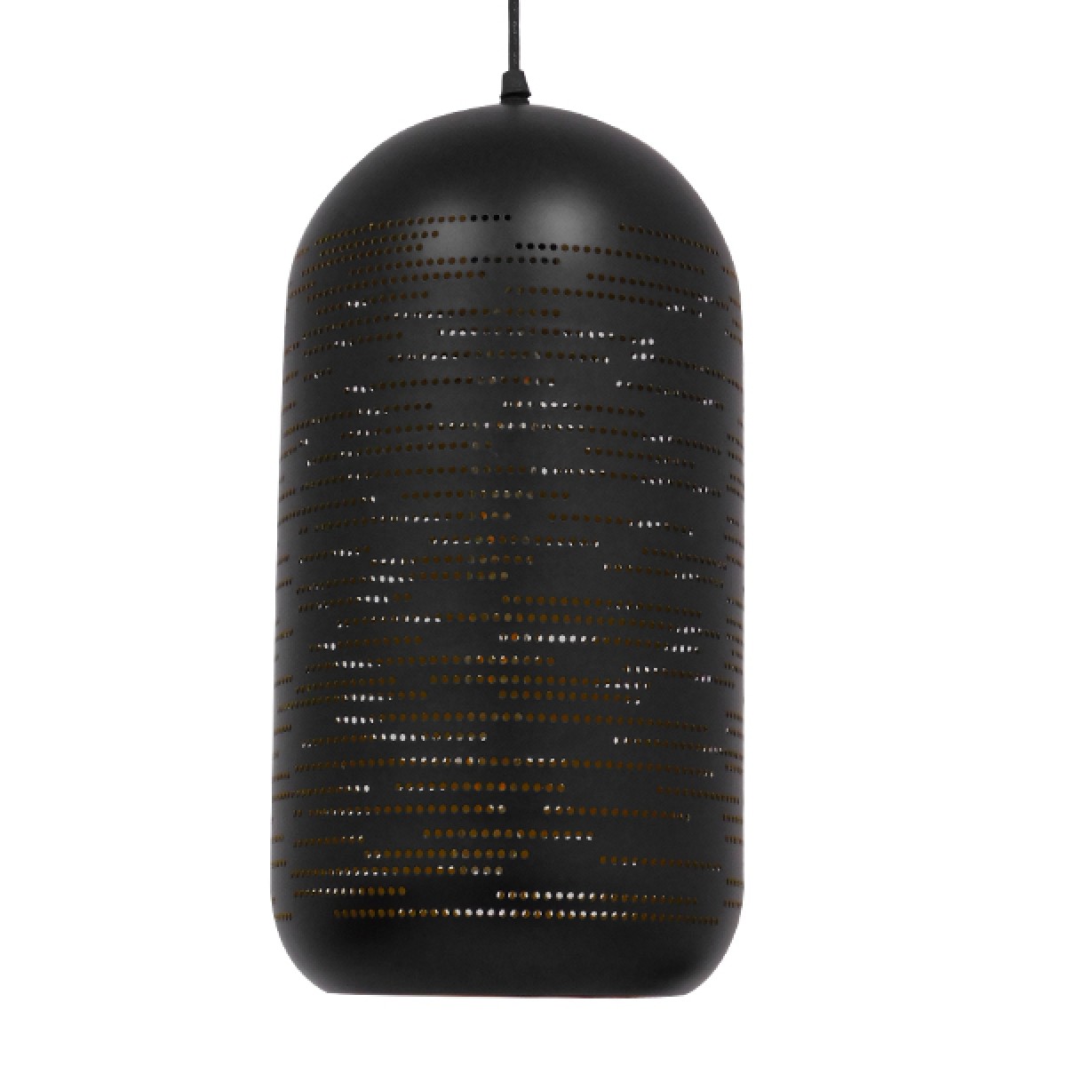 GloboStar® JANIS 01591 Μοντέρνο Κρεμαστό Φωτιστικό Καμπάνα Μονόφωτο 1 x E27 IP20 Μαύρο & Χρυσό Μέταλλο - Μ20 x Π20 x Υ41cm