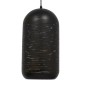 GloboStar® JANIS 01591 Μοντέρνο Κρεμαστό Φωτιστικό Καμπάνα Μονόφωτο 1 x E27 IP20 Μαύρο & Χρυσό Μέταλλο - Μ20 x Π20 x Υ41cm