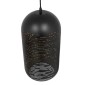 GloboStar® JANIS 01591 Μοντέρνο Κρεμαστό Φωτιστικό Καμπάνα Μονόφωτο 1 x E27 IP20 Μαύρο & Χρυσό Μέταλλο - Μ20 x Π20 x Υ41cm