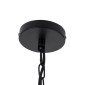 GloboStar® BELLE 01597 Vintage Κρεμαστό Φωτιστικό Πλέγμα Μονόφωτο 1 x E27 IP20 Μπεζ Σχοινί - Μ56 x Π56 x Y58cm