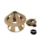 GloboStar® SOLITARIO 01606 Boho Κρεμαστό Φωτιστικό Φιγούρα Μονόφωτο 1 x E27 IP20 Μπεζ Σχοινί -Μ36 x Π36 x Y30cm