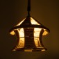 GloboStar® SOLITARIO 01606 Boho Κρεμαστό Φωτιστικό Φιγούρα Μονόφωτο 1 x E27 IP20 Μπεζ Σχοινί -Μ36 x Π36 x Y30cm