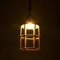 GloboStar® YUBA 01612 Boho Κρεμαστό Φωτιστικό Πλέγμα Μονόφωτο 1 x E27 IP20 Μπεζ Σχοινί - Μ22 x Π22 x Y40cm