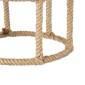 GloboStar® YUBA 01612 Boho Κρεμαστό Φωτιστικό Πλέγμα Μονόφωτο 1 x E27 IP20 Μπεζ Σχοινί - Μ22 x Π22 x Y40cm
