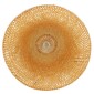 GloboStar® SAN TROPEZ 01627 Boho Κρεμαστό Φωτιστικό Πλέγμα Μονόφωτο 1 x E27 IP20 Μπεζ Ξύλο - Μ60 x Π60 x Υ29cm