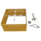 GloboStar® INCASS 01629 Vintage Κρεμαστό Φωτιστικό Ανάρτηση Πολύφωτο 5 x E27 IP20 Μπεζ Rattan - Μ40 x Π40 x Υ22.5cm