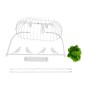 GloboStar® NEST 01644 Vintage Κρεμαστό Φωτιστικό Φιγούρα Δίφωτο 2 x E27 IP20 Λευκό Μέταλλο με Πράσινο Πλαστικό - Μ73.6 x Π37.5 x Y38cm
