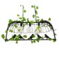 GloboStar® NEST 01646 Vintage Κρεμαστό Φωτιστικό Φιγούρα Τρίφωτο 3 x E27 IP20 Μαύρο Μέταλλο με Πράσινο Πλαστικό - Μ85.5 x Π37.5 x Y38cm