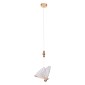 GloboStar® BUTTERFLY 01650 Μοντέρνο Κρεμαστό Φωτιστικό Φιγούρα CREE LED 10W 800lm 360° AC 85-265V IP20 Θερμό Λευκό 2700K Διάφανο Πλαστικό με Ροζ & Χρυσό Μέταλλο - Μ20 x Π17 x Y24cm - 2 Xρόνια Εγγύηση